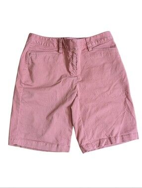 Lands' End Light Pink Nantucket Red Knee Length Summer Preppy Boating Shorts To